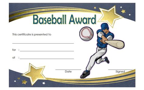 Free Printable Baseball Certificates